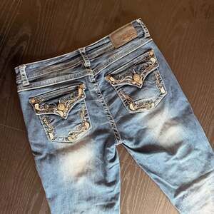 Grace USA Women's Embroidered Bootcut Denim Jeans Size 28